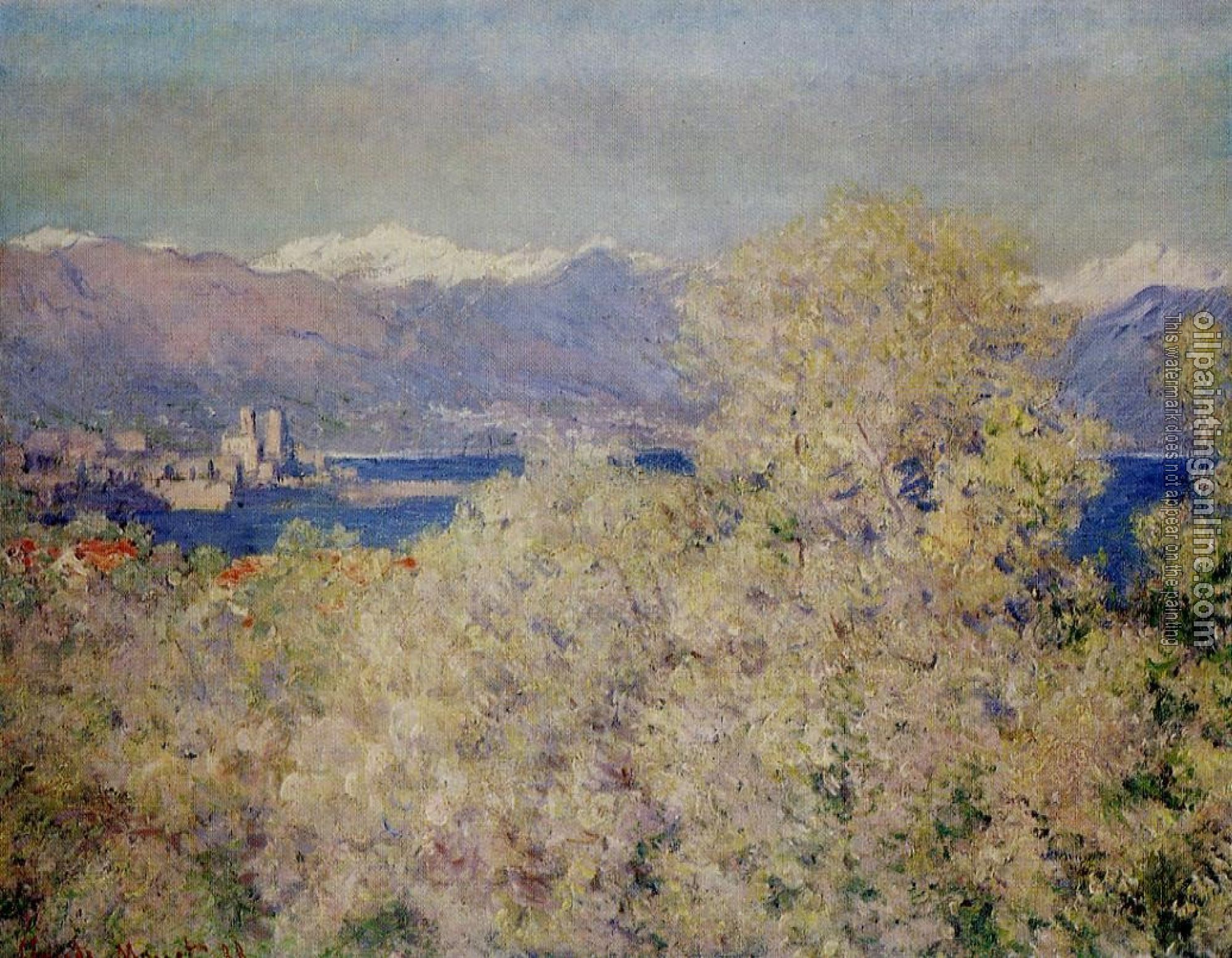 Monet, Claude Oscar - Antibes - View of the Salis Gardens